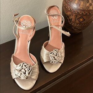 Vince Camuto Metallic Rose Heels